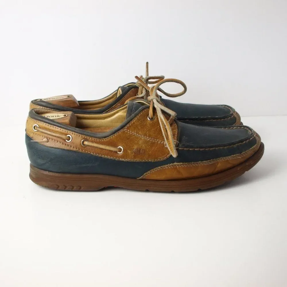 Johnston & Murphy Brown &‎ Blue Deck Shoes Size 8.5
